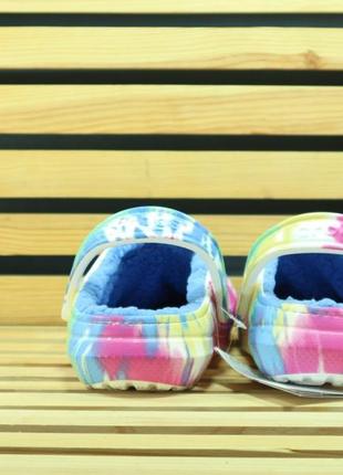 Crocs lined  tie dye clog blue/multi крокси4 фото