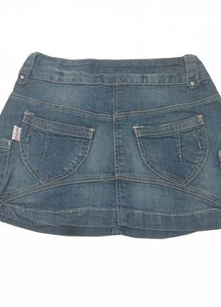 Дитяча спідниця джинс міні для дівчинки 92-152 см2 фото