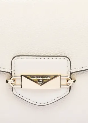 Сумка shoulder bag michael kors fleur in cream leather на подарунок5 фото
