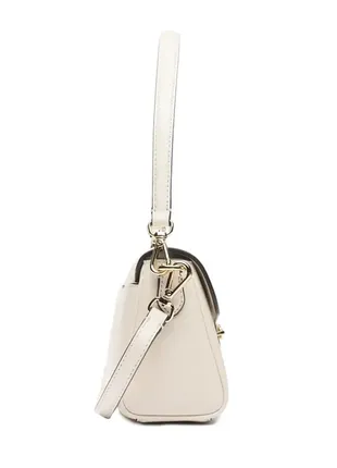 Сумка shoulder bag michael kors fleur in cream leather на подарунок4 фото