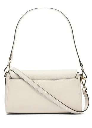 Сумка shoulder bag michael kors fleur in cream leather на подарунок3 фото