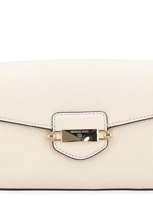 Сумка shoulder bag michael kors fleur in cream leather на подарок8 фото