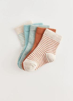 1-2/2-3/3-4/5-6 років нові фірмові базові високі дитячі шкарпетки 5 пар lc waikiki вайкікі