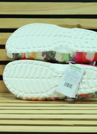 Crocs lined  tie dye clog black/multi крокси5 фото