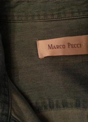 Джинсовая рубашка marco pecci4 фото