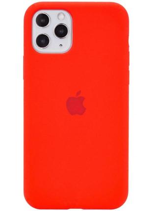 Чохол для смартфона silicone full case aa open cam for apple iphone 11 pro max кругл 11,red