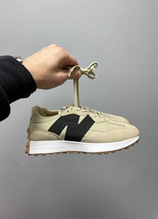 Жіночі кросівки  new balance 327 ‘beige black logo’  /sale