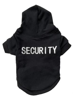 Тонкий худі для котів pet style "security" чорна