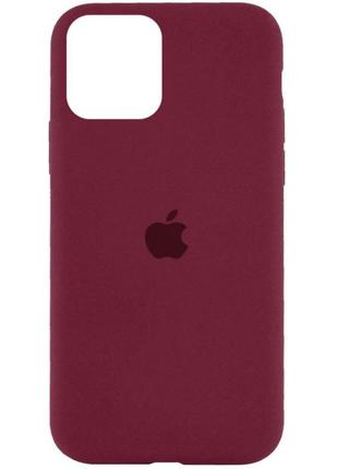 Чохол для смартфона silicone full case aa open cam for apple iphone 11 pro кругл 47,plum