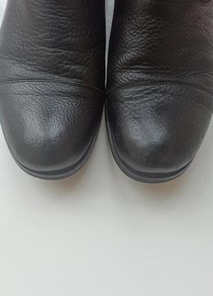 Ботинки высокие черные мужские зимние кожаные кирпичик 44 размер 29 см unsco donni, имталия5 фото