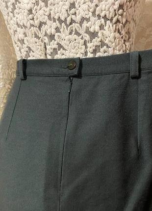 Шерстяная винтажная итальянская юбка с карманами6 фото