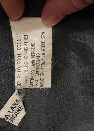 Шерстяная винтажная итальянская юбка с карманами7 фото