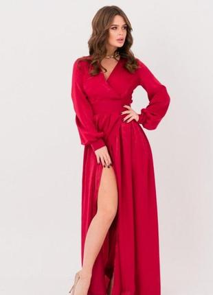 Шикарне вечірнє плаття на запах від sedato