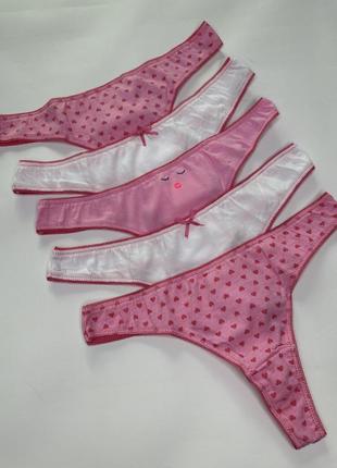 Женские хлопковые стринги primark.