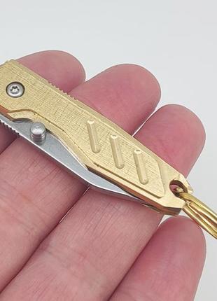 Брелок-нож на ключи, латунь/металл арт. 046253 фото