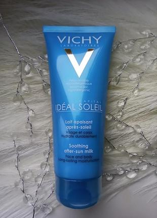 🏝️vichy ideal soleil soothing after-sun milk молочко после загара с успокаивающим и долговременным увлажняющим эффектом для лица и тела2 фото