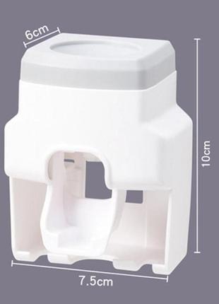 Дозатор зубної пасти з двома слотами для зубної щітки jw-7200 арт:353 фото