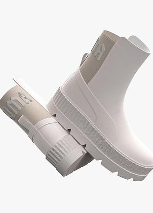 Женские кожаные ботинки puma x fenty by rihanna chelsea sneaker boot men's women's2 фото