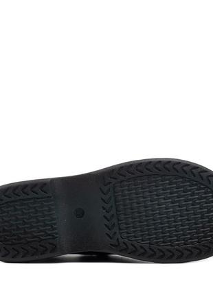 Туфлі жіночі шкіряні чорні на шнурівках 2368т8 фото