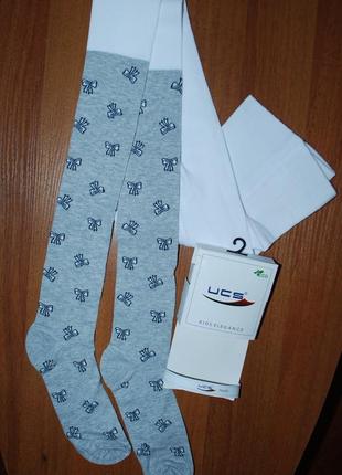 Демисезонные колготки трикотажные р. 13 ucs юск бантики