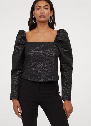 Блискуча ошатна блуза топ
