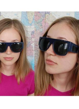 Актуальные массивные солнцезащитные очки унисекс1 фото