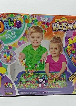 Набор для творчества dankotoys "kidsand" с надувной песочницей orbk-01-01u