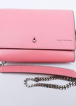 Женская розовая сумка кросс-боди calvin klein accordian rose2 фото