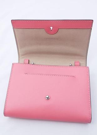 Женская розовая сумка кросс-боди calvin klein accordian rose3 фото