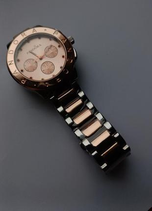 Жіночий годинник пандора crystal роз.золото сір1 фото