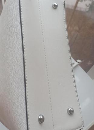 Новая белая сумка женская кож зам5 фото