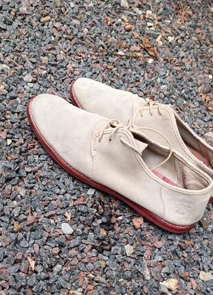Брендовые туфли с натуральной тонкой  замши timberland5 фото