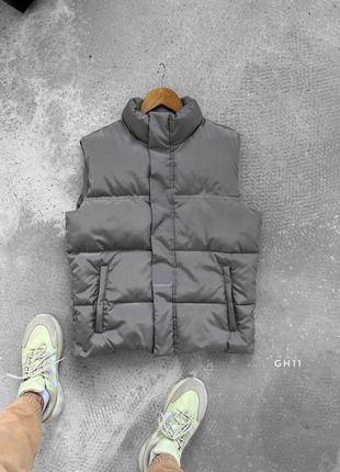 Жилетка качественная водоотталкивающая плащевка + утеплитель экопух