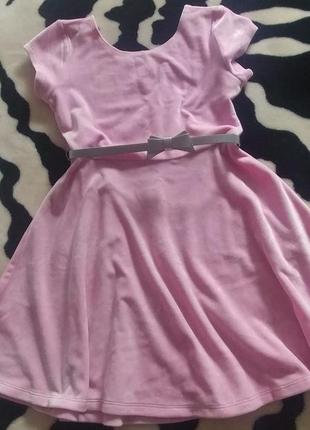 Нежное милое платьице на модняшку 7-8 лет (дочь носила до 10)