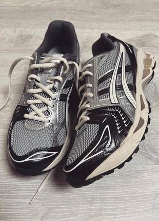 Кроссовки asics gel-kayano 14 black silver8 фото