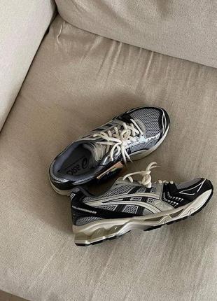 Кроссовки asics gel-kayano 14 black silver1 фото