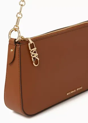 Сумка мichael kors empire shoulder bag fine grain leather brown на подарок подарок3 фото