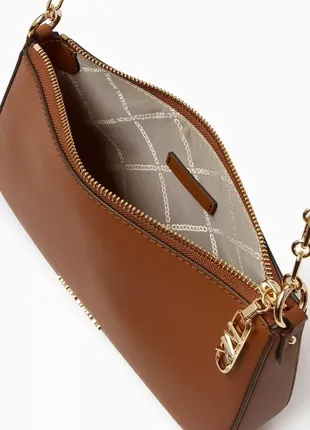 Сумка мichael kors empire shoulder bag fine grain leather brown на подарок подарок4 фото