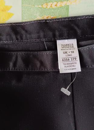 Р 16-18 / 50-52-54 стильные базовые черные джинсы штаны брюки хлопок стрейчевые скинни длинные5 фото