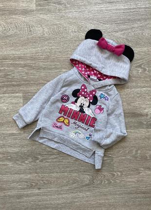 Худи кофта на девочку микки маус / mickey minnie mouse disney