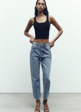 Джинси zara mom fit