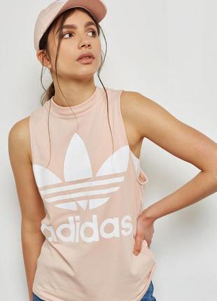 Футболка спортивная майка для тренировок adidas розовая1 фото