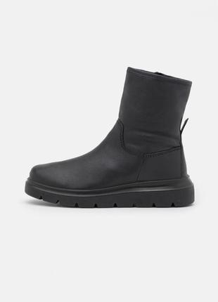 Кожаные утепленные зимние водонепроницаемые женские ботинки ecco nouvelle waterproof 36-37-38 размер1 фото