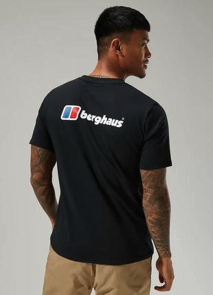 Berghaus organic front &amp; back logo tee 4-a001112bp6 футболка майка оригинал черная s