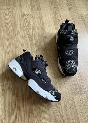 Кроссовки замша на платформе reebok insta pump оригинал размер 39 24,5 - 25 см5 фото