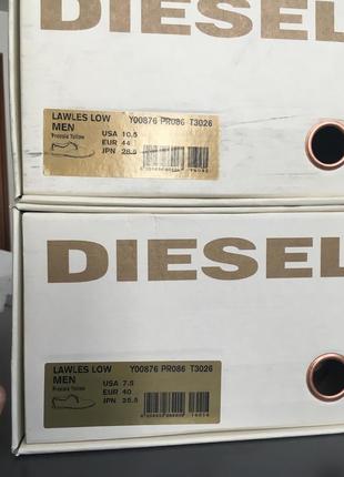 Мокасины diesel lawles low мужские 40, 44. легкі туфлі жовті6 фото