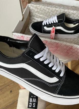 Чоловічі кеди vans old skool black/white