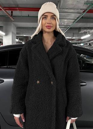 Теплая зимняя шуба тедди барашек3 фото