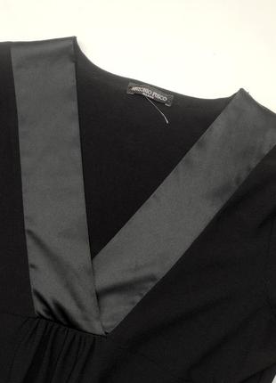 Сукня жіноча чорна коротка вільного крою від бренду antonio fusco milano s m3 фото