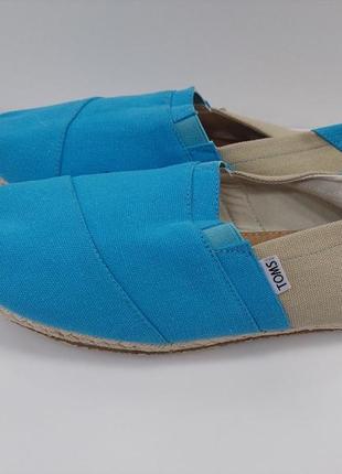 Эспадрильи голубые toms 44p